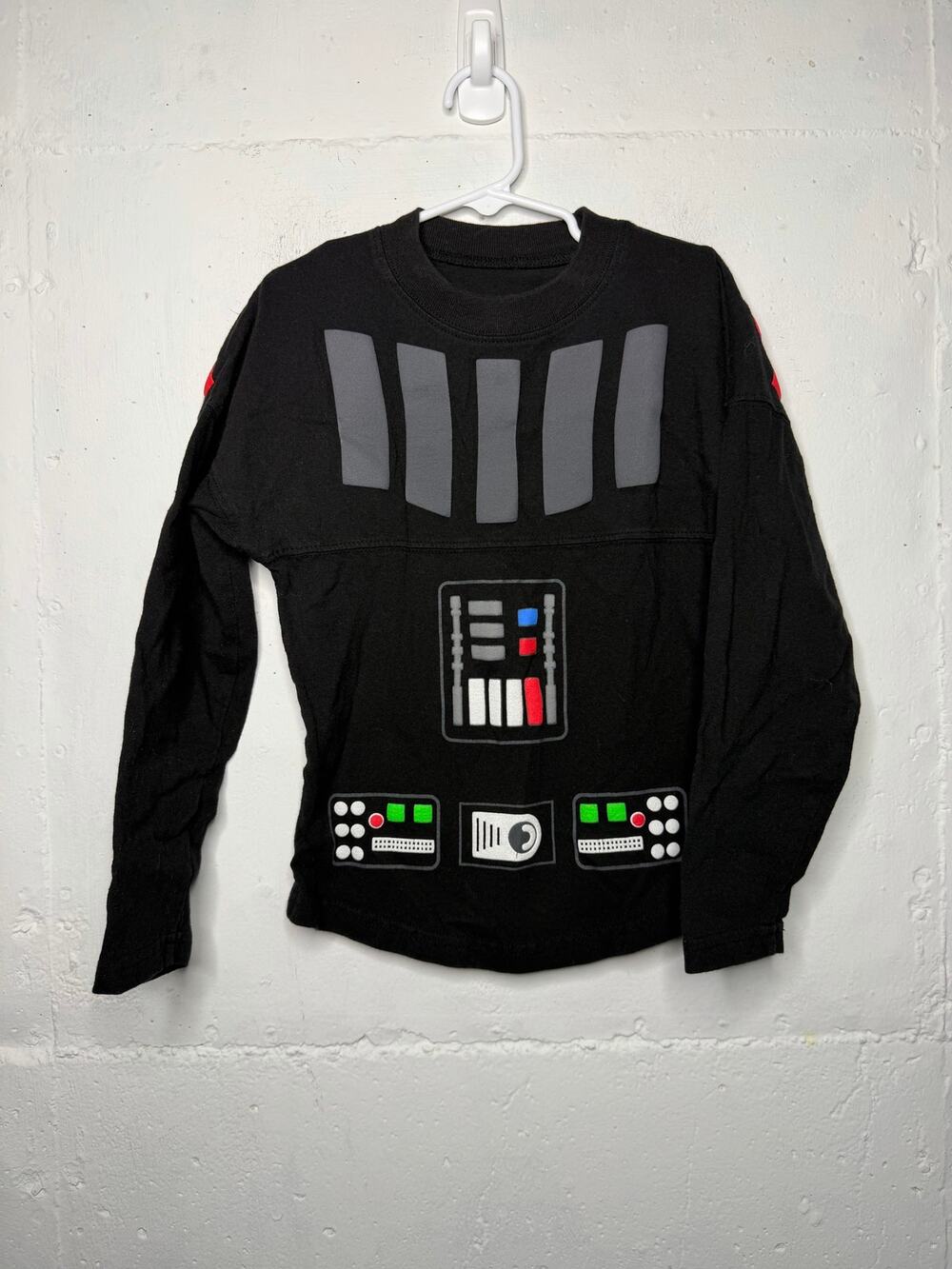 Disney Spirit Jersey Youth XS Star Wars Darth Vader Black Long Sleeve